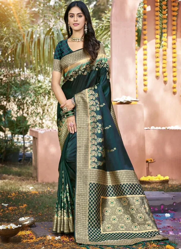 Bunawat Kangana Wedding Wear Satin Silk Saree Collection